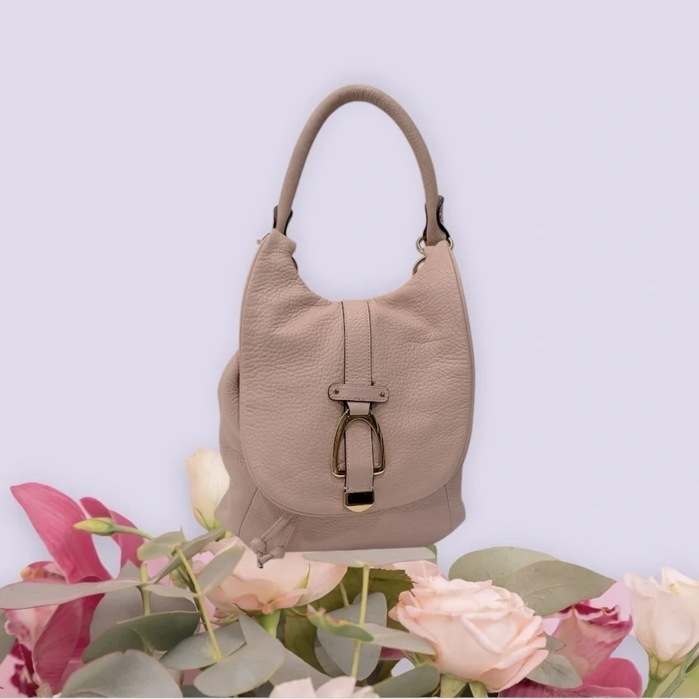 G.I.L.I Blush Pink Leather Convertible Backpack